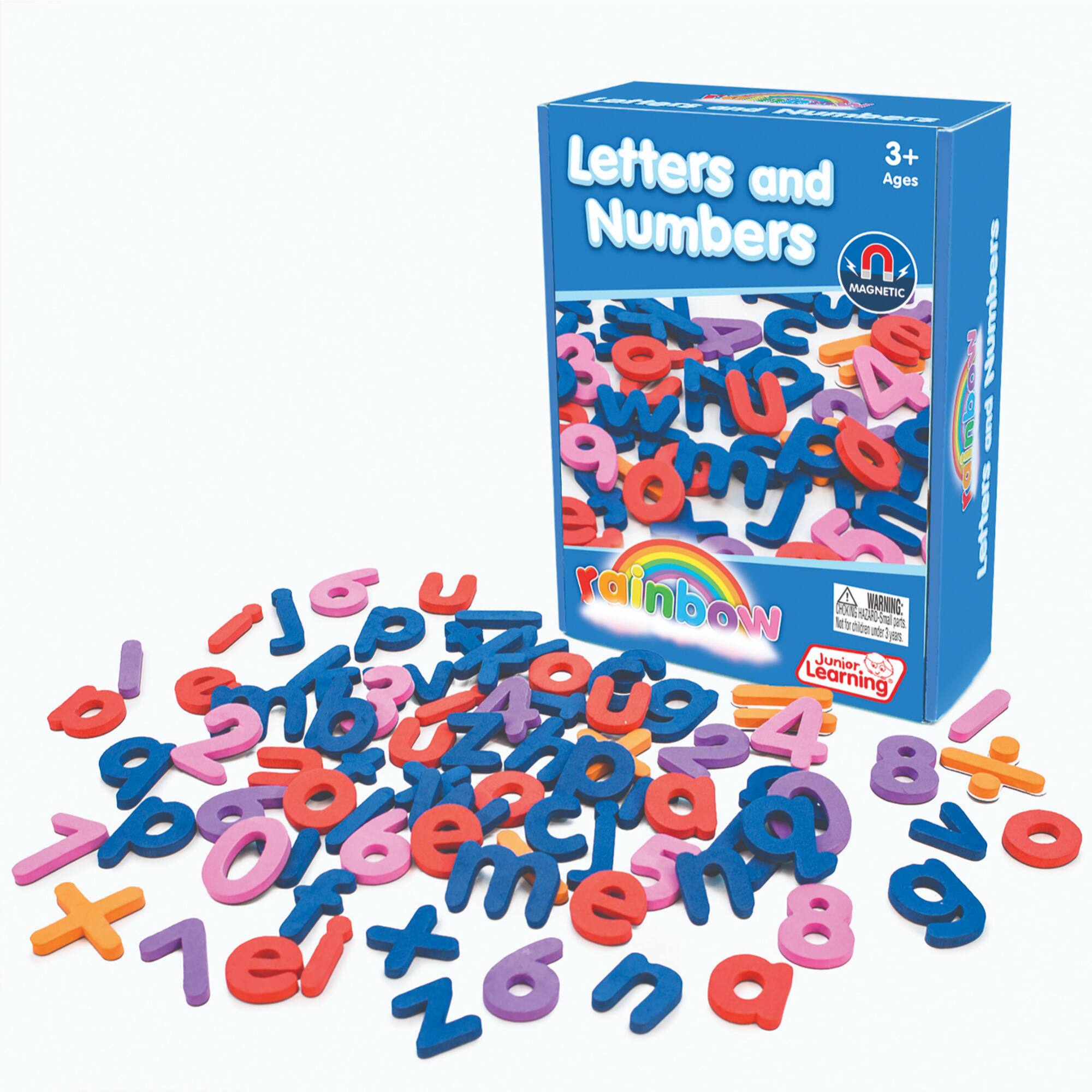 Junior Learning® Rainbow Letters & Numbers Magnetic Activities Set